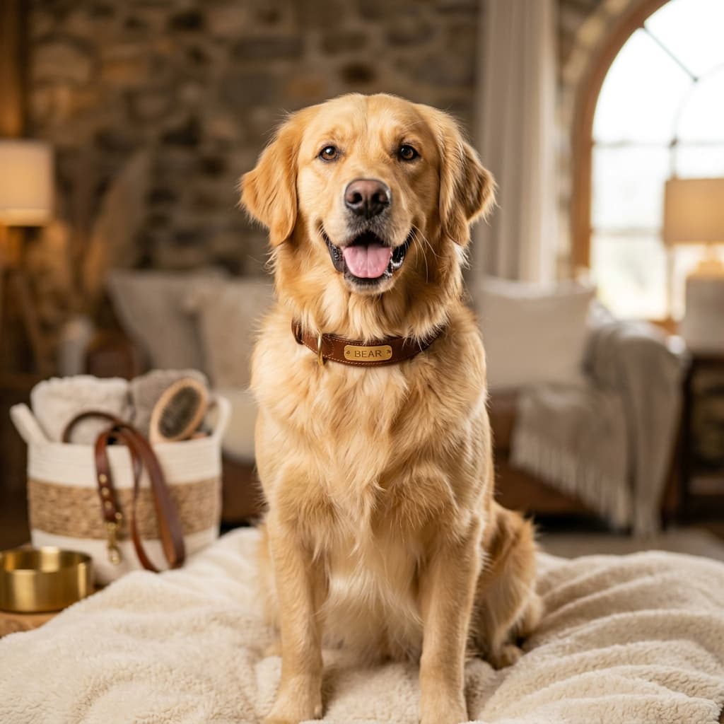 Happy pampered pet